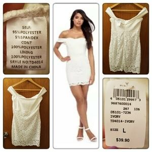White off the Shoulder Dress