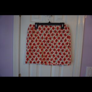J. Crew floral print mini skirt!