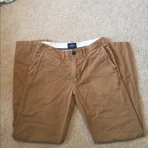 American eagle men's khaki pants relaxed straight