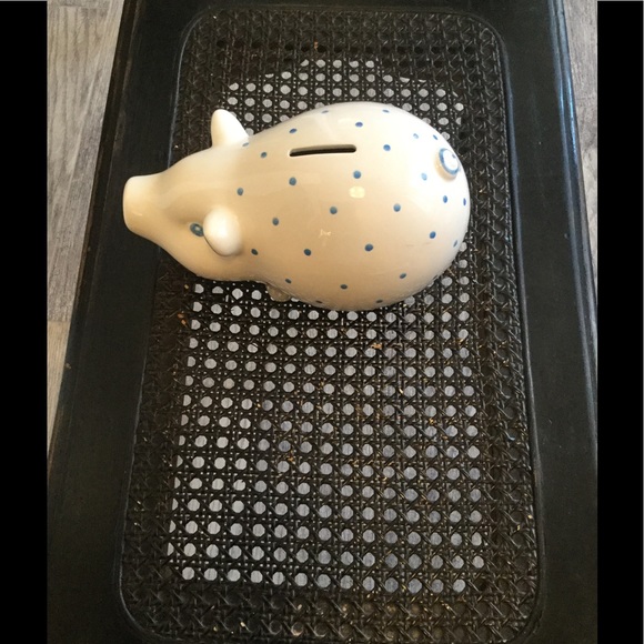 💰Sold💰Blue and white Tiffany piggy bank. - Picture 2 of 3