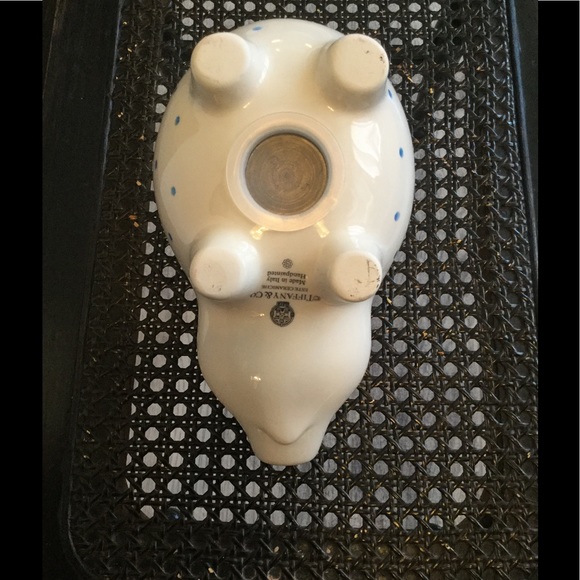 💰Sold💰Blue and white Tiffany piggy bank. - Picture 3 of 3