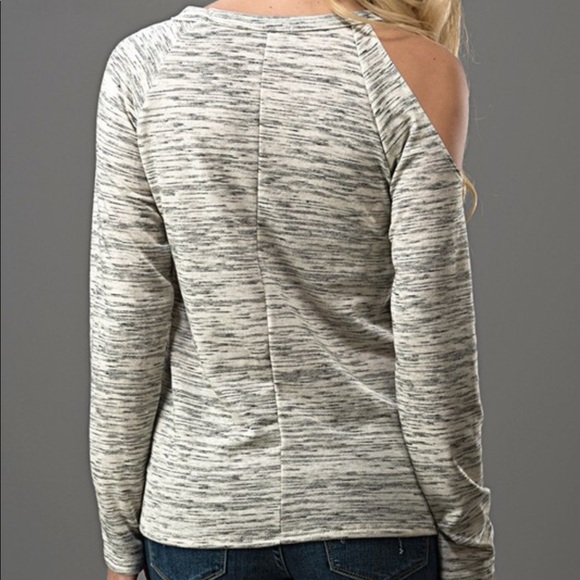 << You Had Me at Pumpkin Spice Cold Shoulder Top > - Picture 3 of 4