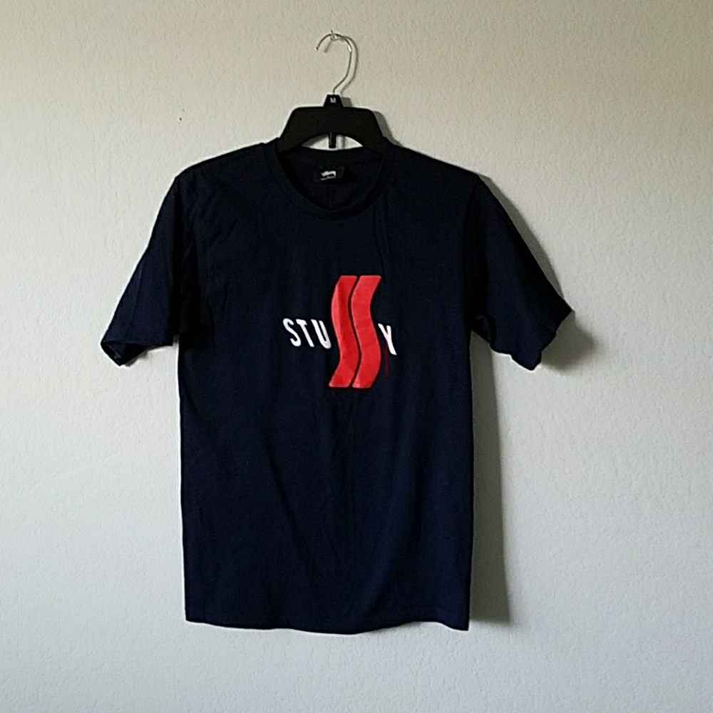 Stussy t-shirt navy blue