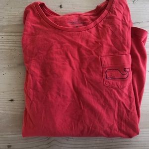 Red and Navy Vineyard Vines long sleeve