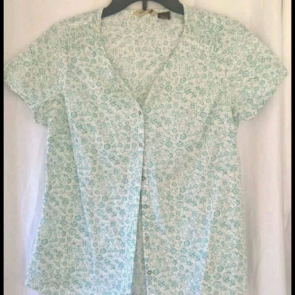 Bit & Bridle Womens Button Shirt Sz S
