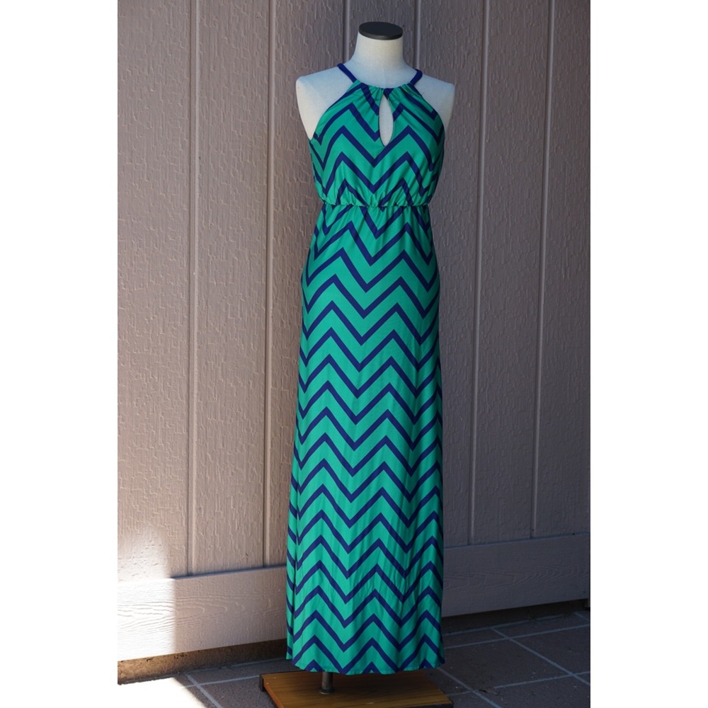 Chevron Maxi Dress