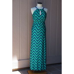 Chevron Maxi Dress