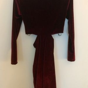 NBD VELVET MIDI DRESS