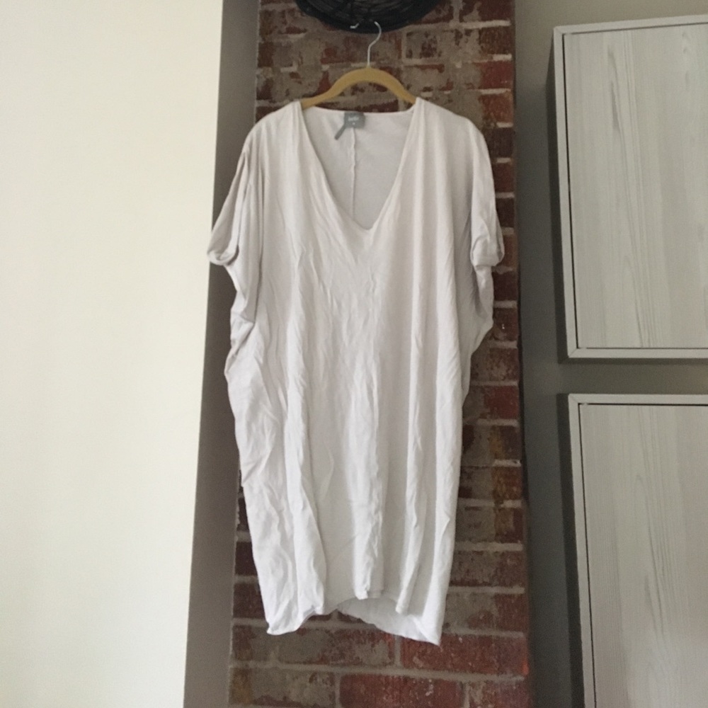 Bobi soft grey jersey batwing dress