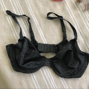 Black marled Victoria secret bra unlined Demi 36C