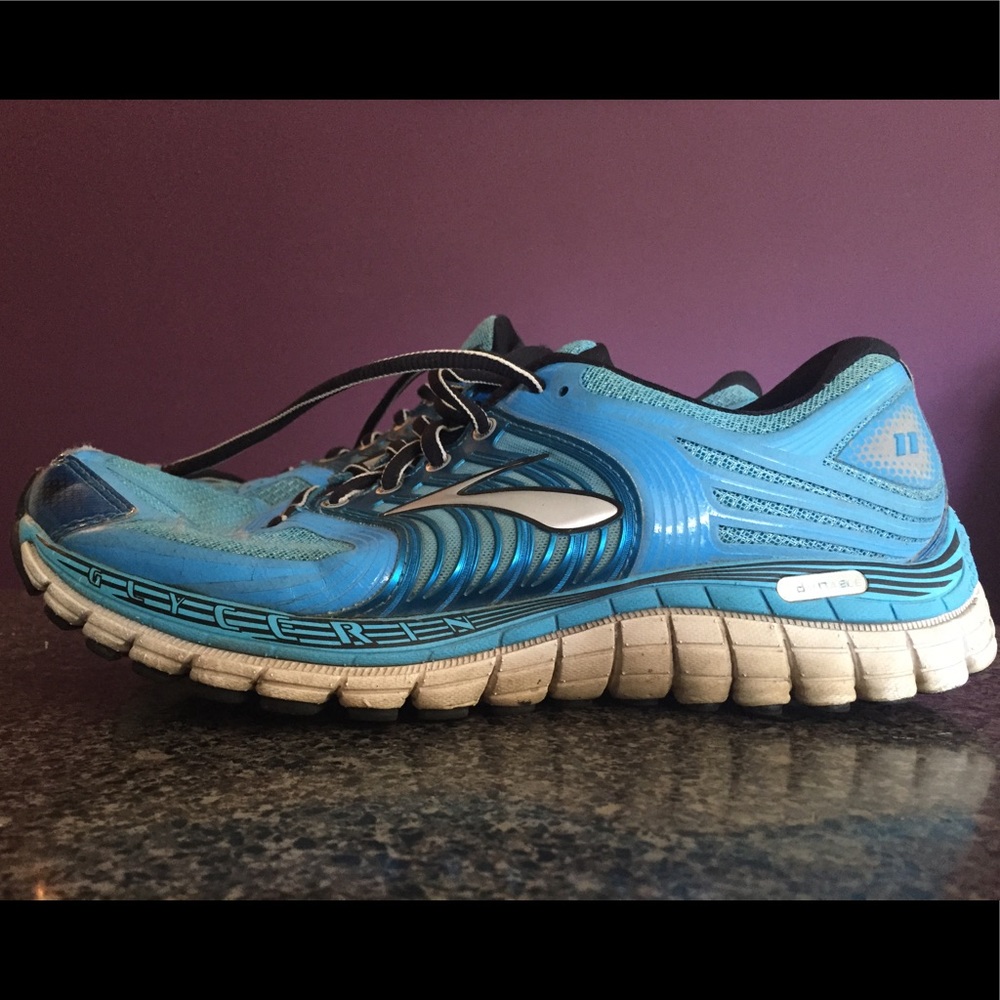 Brooks Glycerin 11 Turquoise Running Shoes Size 10