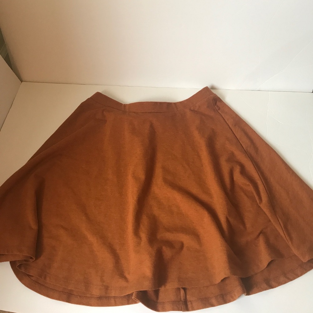 Burnt orange circle skirt