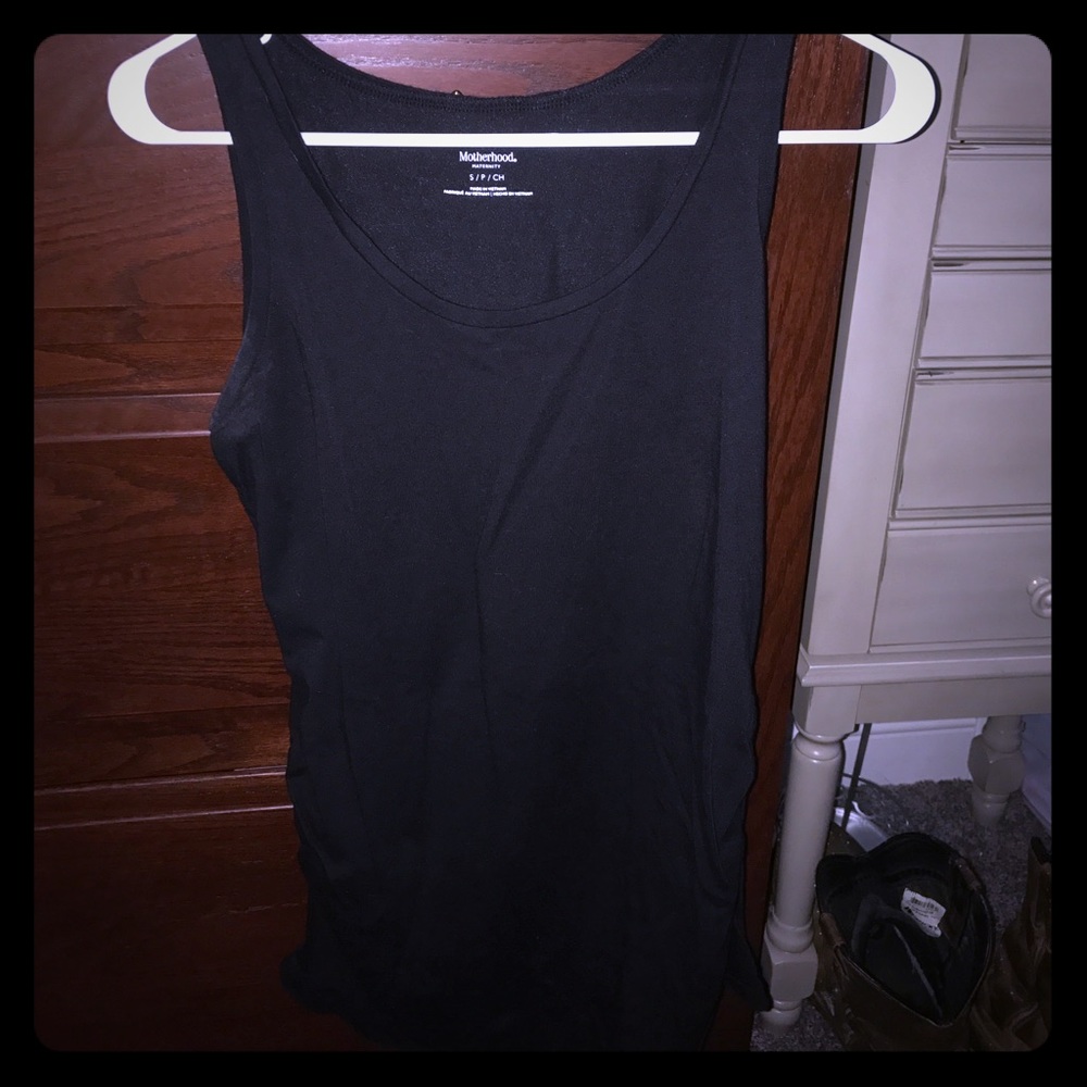 black motherhood tank