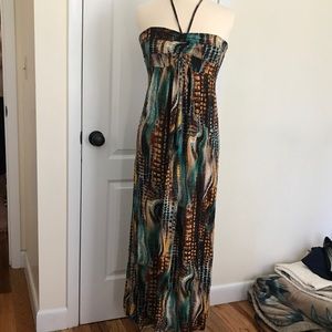 Women’s Convertible Straps Maxi Dress Size Large