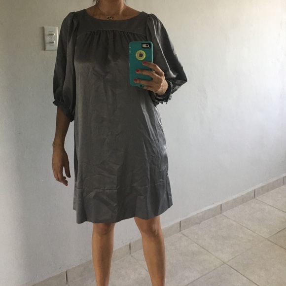 Max and Cleo Grey dress with balloon sleeves - Picture 1 of 2