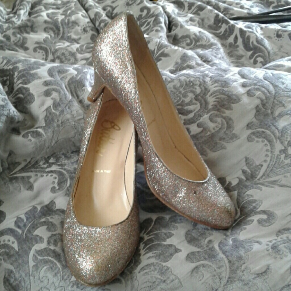 LAVORAZIONE ARTIGIANA BUTTER SEQUINS PUMPS