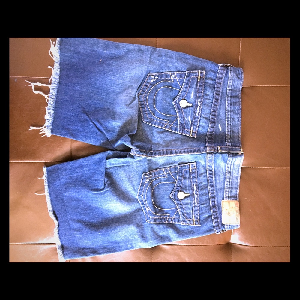 True Religion "Riley" denim shorts