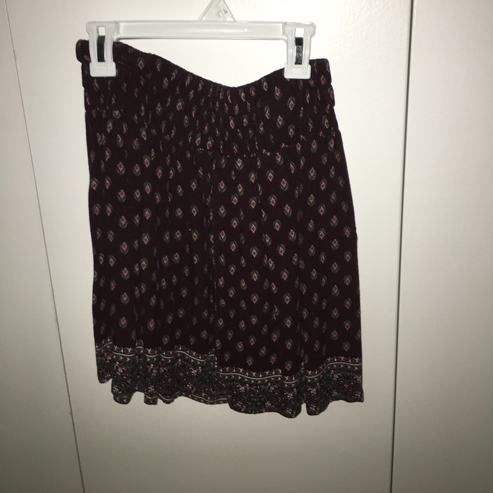 Abercrombie Burgundy Skirt