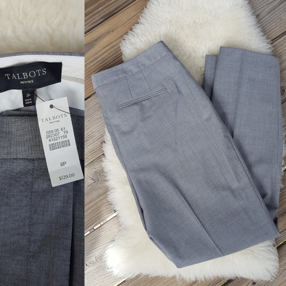 NWT Talbots All Season Pleated Wool Trouser