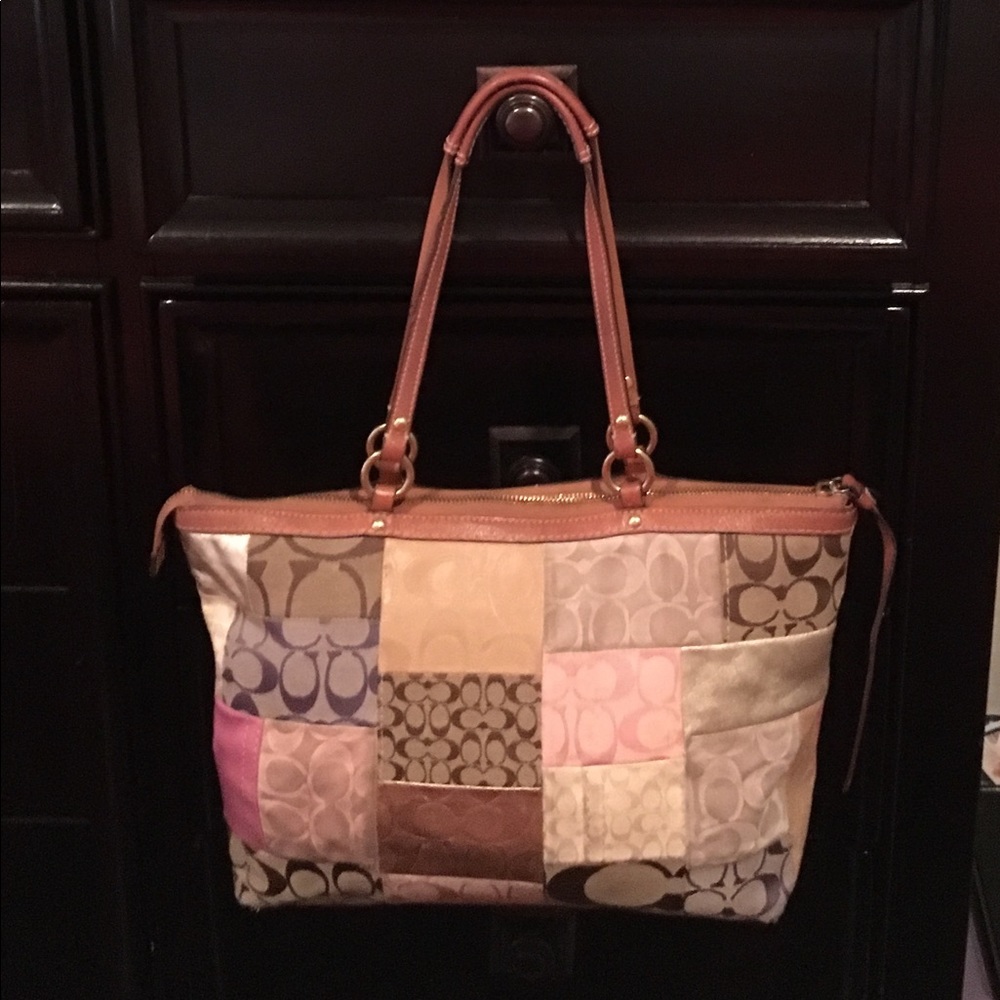 Coach Signature Patchwork Tote