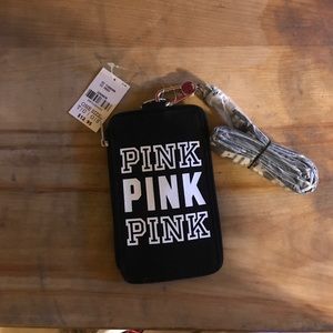 NWT VS PINK Lanyard and ID Pouch