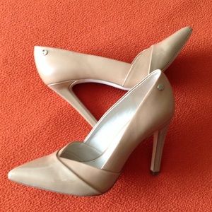 Ladies 2 tone, Leather and Patent Leather Heels