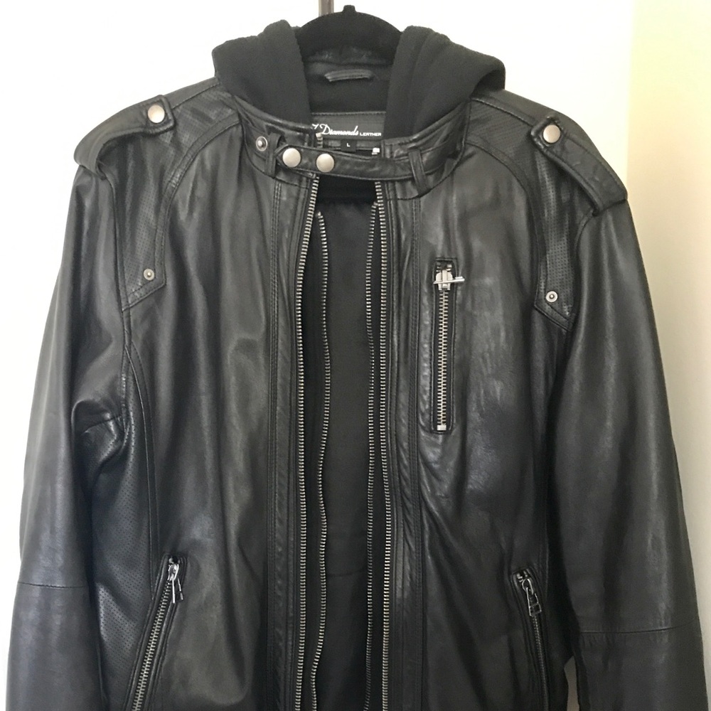 7 Diamonds Leather Jacket
