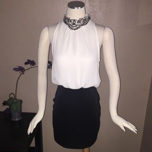 Lovely Dress Neck Jewel Cocktail Dress!