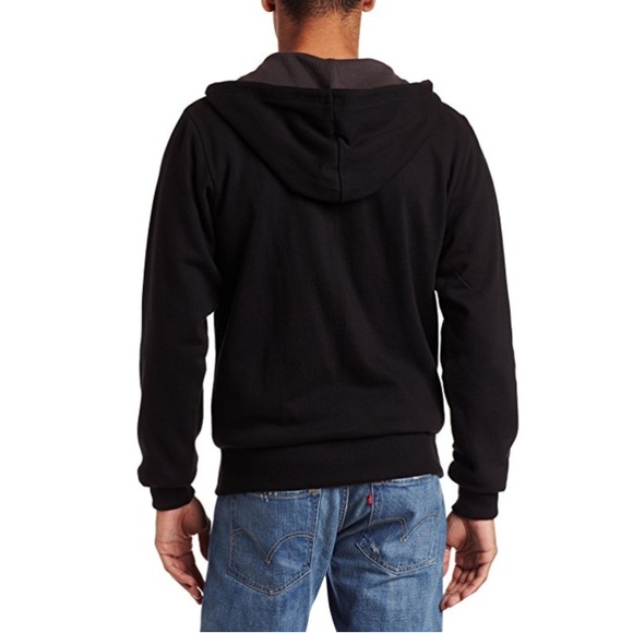 Dickies Thermal-Lined Zip-Up Hooded Jacket, Black - Picture 4 of 4