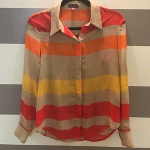 Vince Camuto Striped Blouse and Camisole
