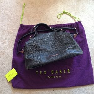 Ted Baker Black Leather Bag, Black Satchel Handbag