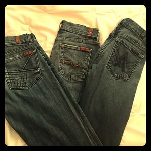 7 for all mankind Jean Bundle (3 pairs)