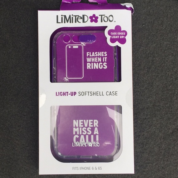 Limited Too -IPhone 6/6s Light up Phone Case - Picture 1 of 6