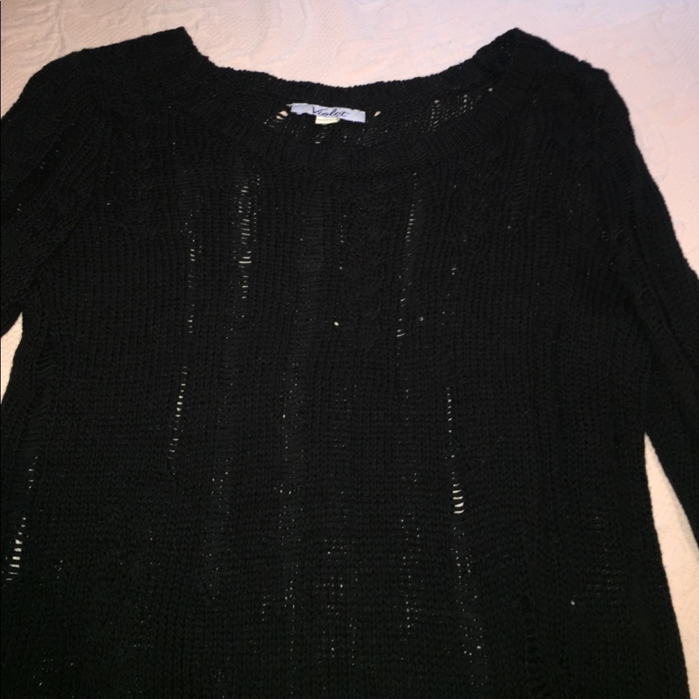 Violet black sweater