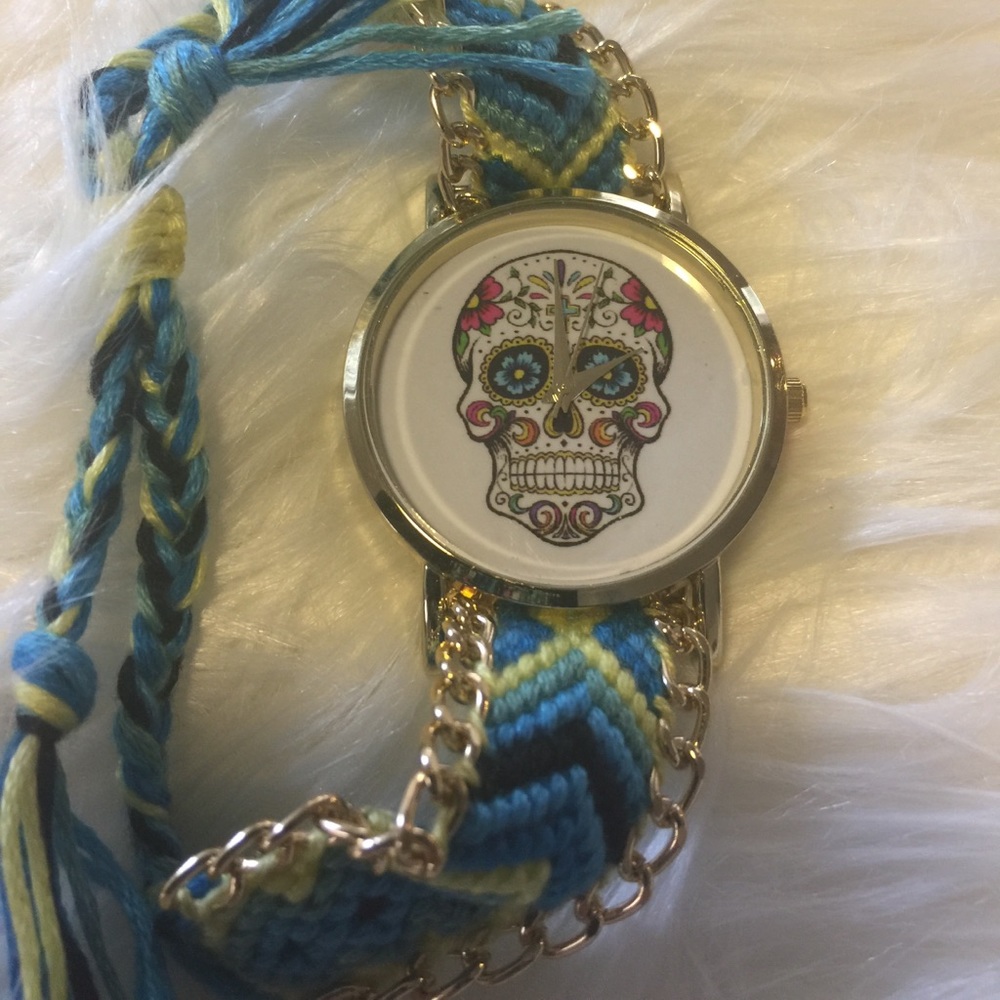 Bohemian Sugar Skull Watch - Picture 2 of 3