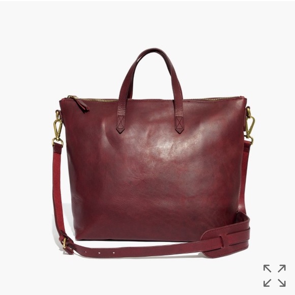 Madewell Handbags - Madewell Transport Satchel Dark Cabernet Bag