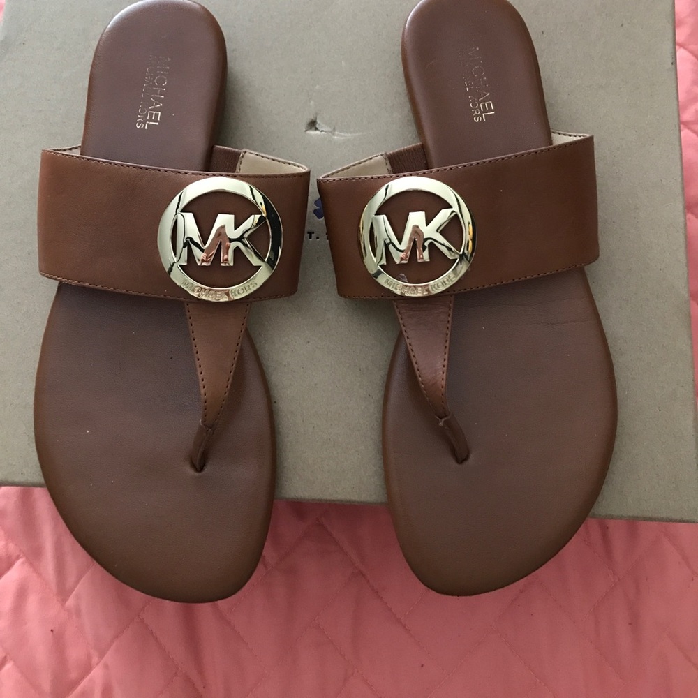 Super cute brown Michael Kors sandals
