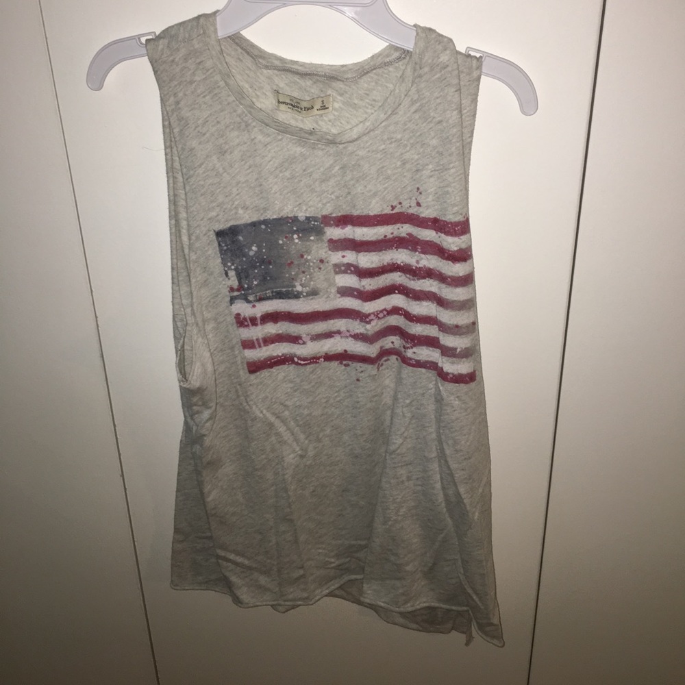 Grey American Flag Tank