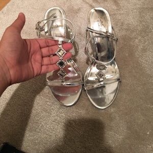 Silver shoes