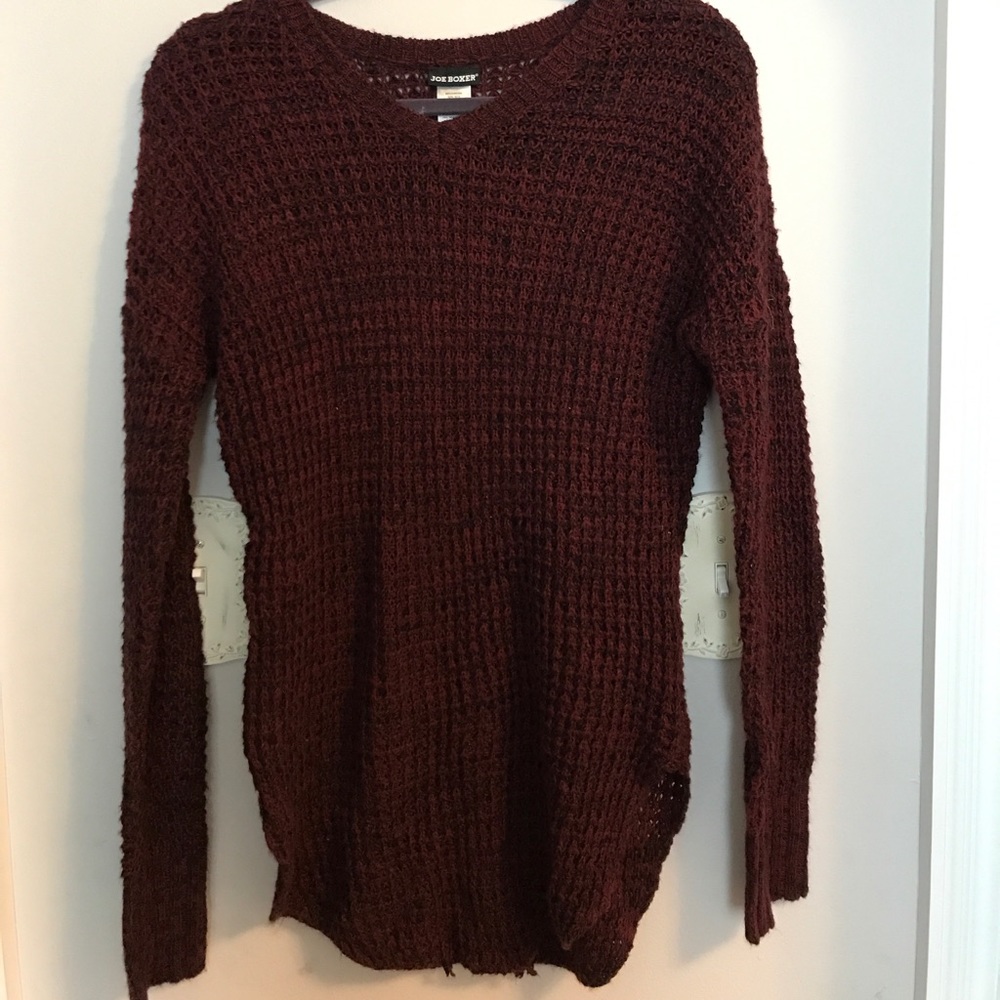 Burgundy fall sweater