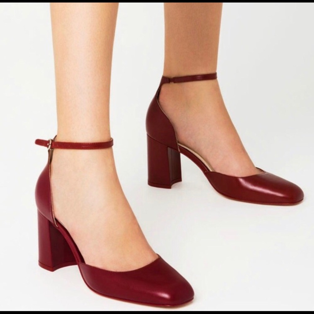 Zara high heeled shoes with ankle straps