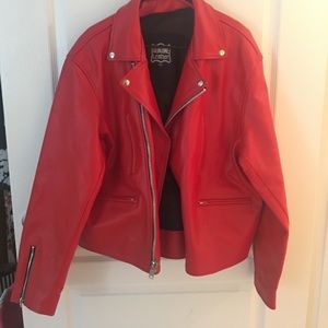 Red Leather Jacket REPOSH