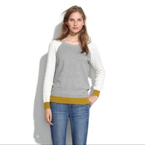Madewell Wafflestitch Colorblock Sweater