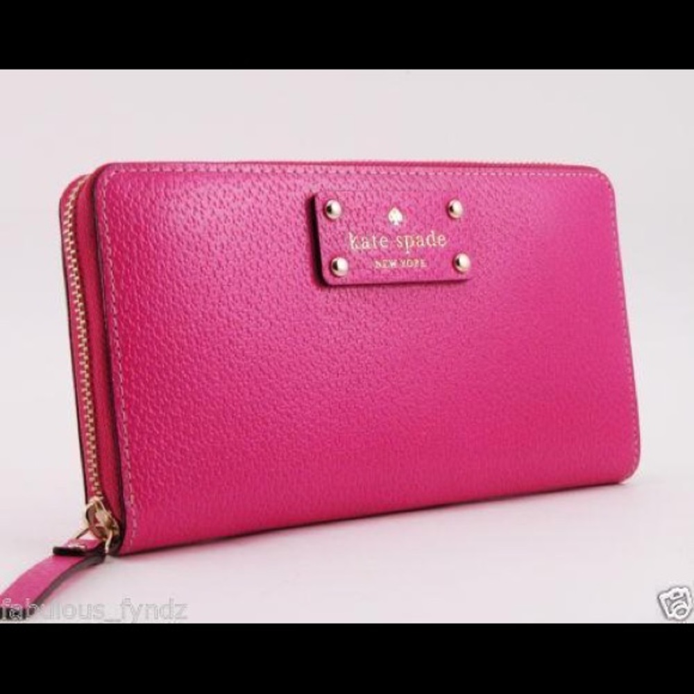 Used pink kate spade wallet