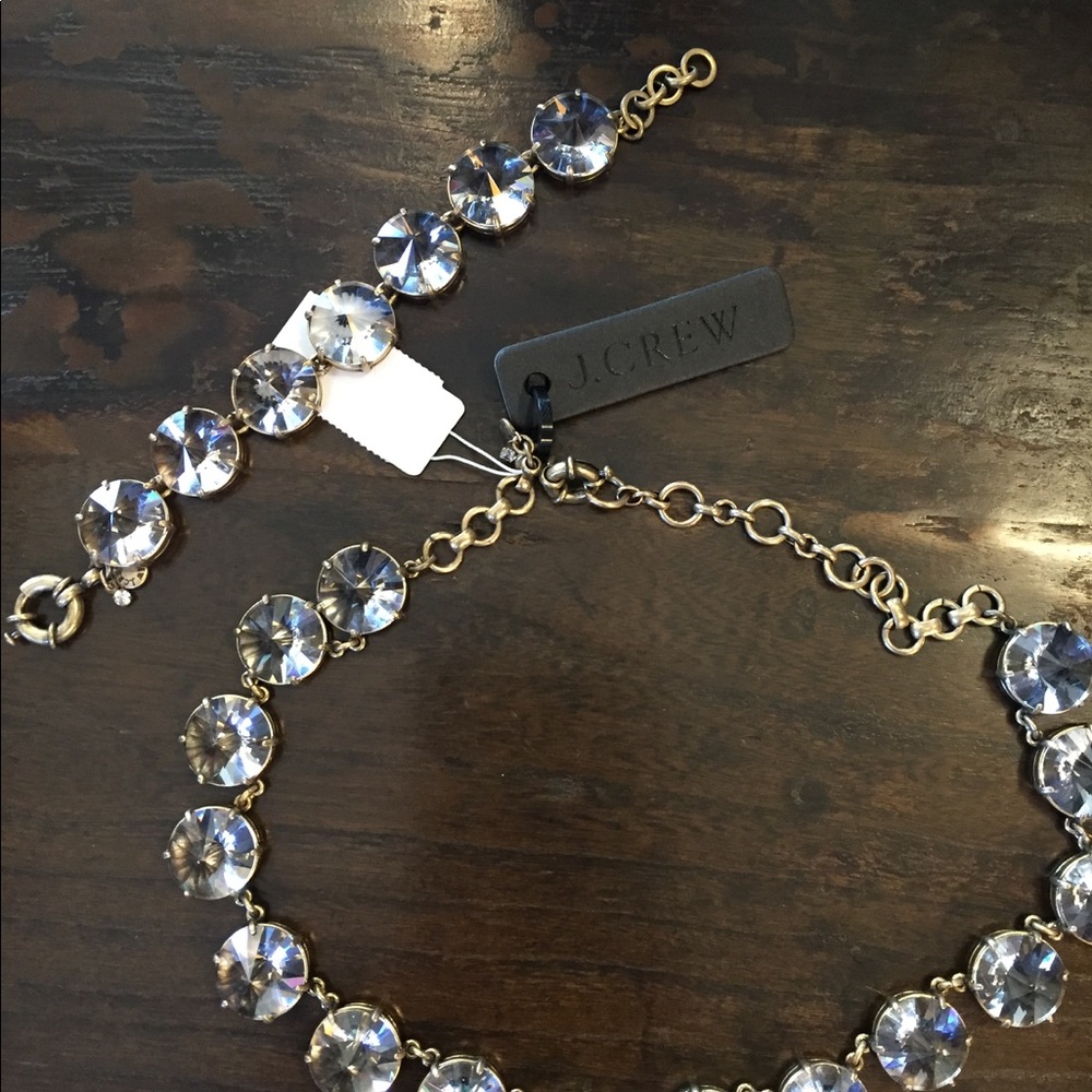 Crystal Necklace and Bracelet Set