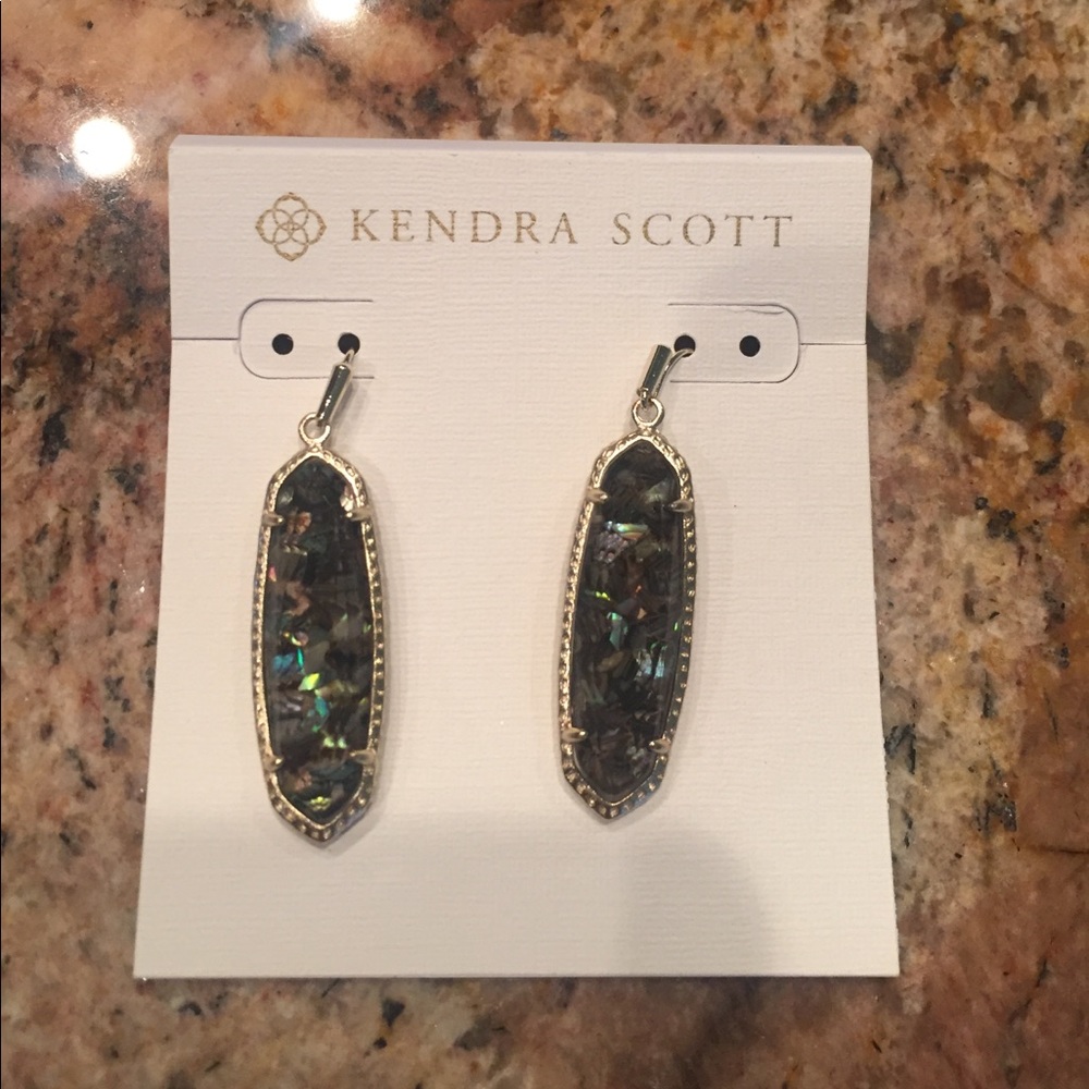 KS Layla Earrings in Crushed Abalone Shell