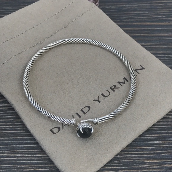 David Yurman Jewelry - David Yurman 3mm Cable Chatelaine Onyx bracelet