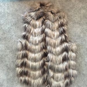 Faux fur vest