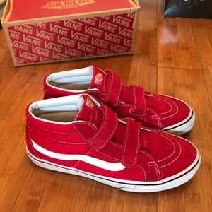 SK8 MID RED VANS