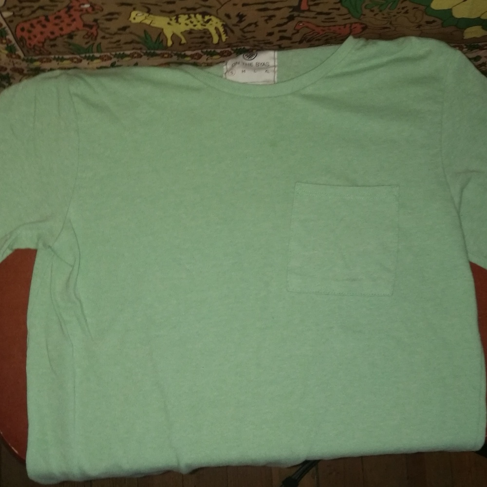 Lime pocket tee